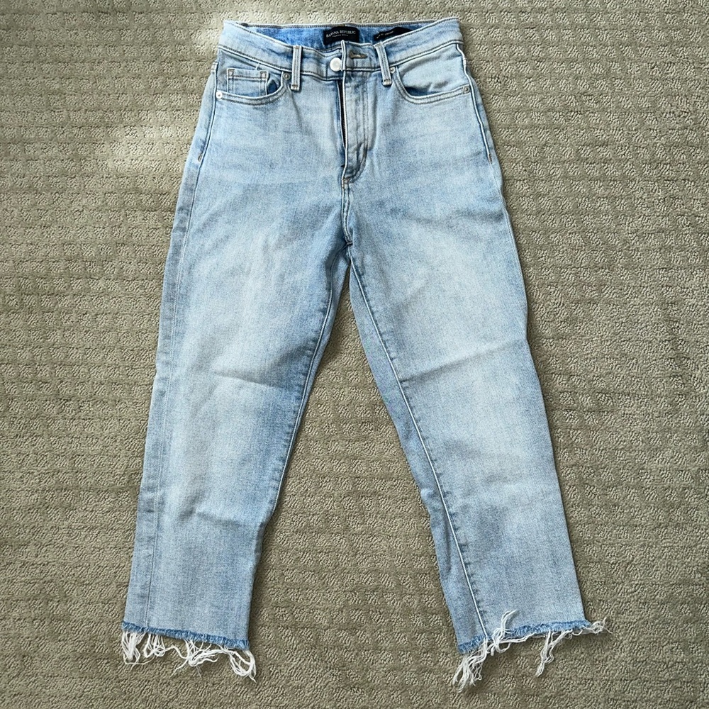 Banana Republic Hi-Rise cropped skinny jeans